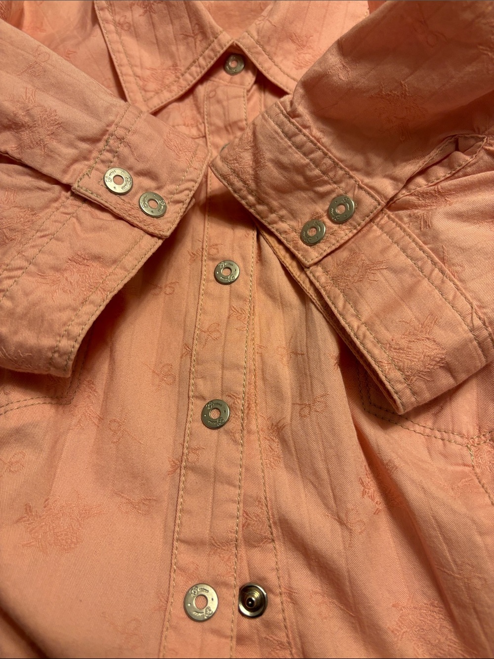 Guess Pink Puff Sleeve Button-Down Shirt - Picture 11 of 11